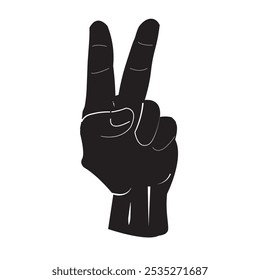Plantilla de diseño de Ilustración vectorial de icono de mano