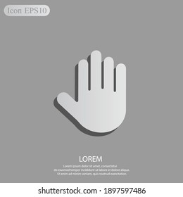 hand icon. Vector illustration EPS 10.