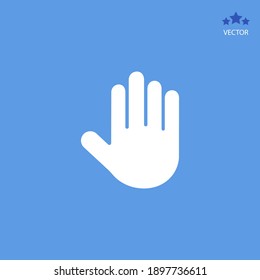 hand icon. Vector illustration EPS 10.