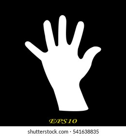 hand, icon, vector illustration EPS 10