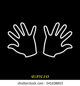 hand, icon, vector illustration EPS 10
