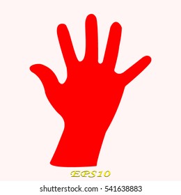 hand, icon, vector illustration EPS 10
