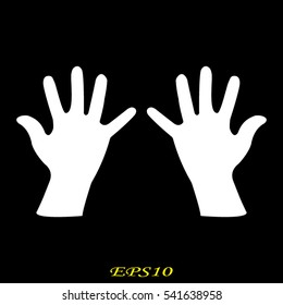 hand, icon, vector illustration EPS 10