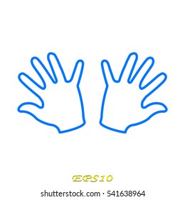 hand, icon, vector illustration EPS 10