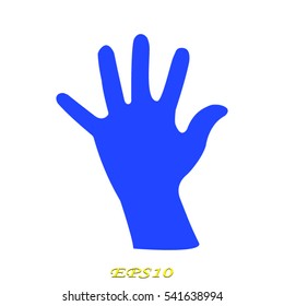 hand, icon, vector illustration EPS 10