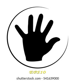 hand, icon, vector illustration EPS 10