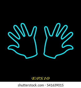 hand, icon, vector illustration EPS 10