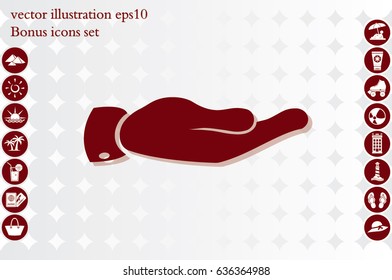 hand icon vector illustration EPS 10