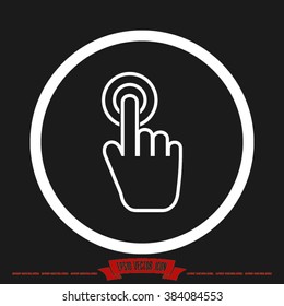 Hand icon vector illustration eps10.