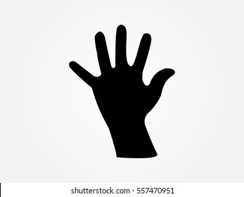 hand, icon, vector illustration eps10