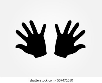 hand, icon, vector illustration eps10