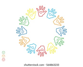 hand, icon, vector illustration eps10