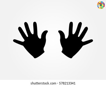 hand, icon, vector illustration eps10