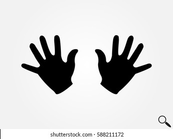 hand icon, vector illustration eps10