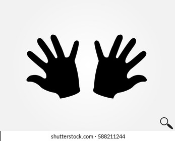 hand, icon, vector illustration eps10