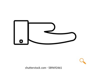 hand, icon, vector illustration eps10 gift, icon, vector illustration