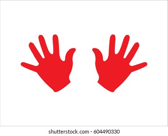 hand, icon, vector illustration eps10