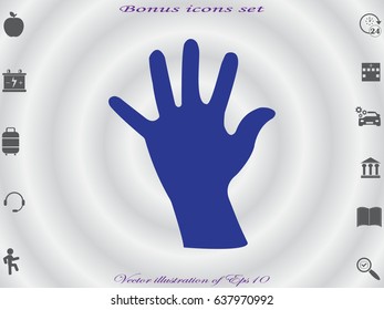 hand, icon, vector illustration eps10