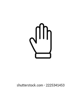 Ilustración vectorial de icono de mano. símbolo y signo de la mano. gesto de mano
