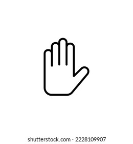 Hand icon vector illustration. hand sign and symbol. hand gesture