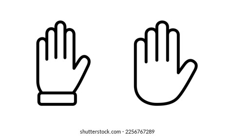 Hand icon vector illustration. hand sign and symbol. hand gesture