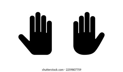 Hand icon vector illustration. hand sign and symbol. hand gesture