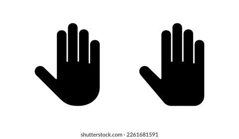 Hand icon vector illustration. hand sign and symbol. hand gesture