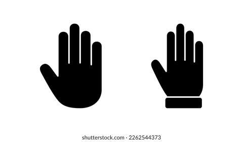 Hand icon vector illustration. hand sign and symbol. hand gesture