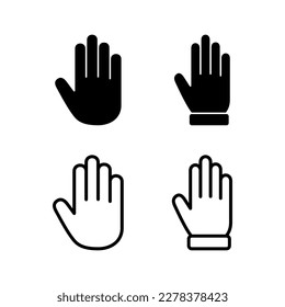 Hand icon vector illustration. hand sign and symbol. hand gesture