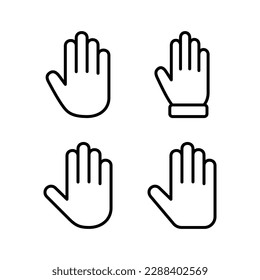 Hand icon vector illustration. hand sign and symbol. hand gesture