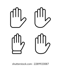 Hand icon vector illustration. hand sign and symbol. hand gesture