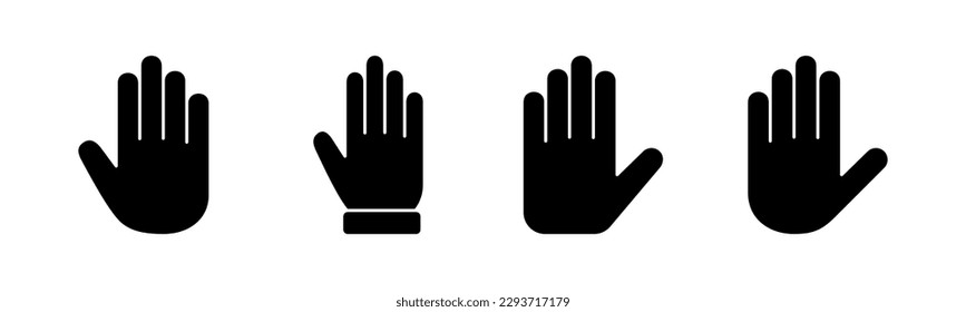 Hand icon vector illustration. hand sign and symbol. hand gesture
