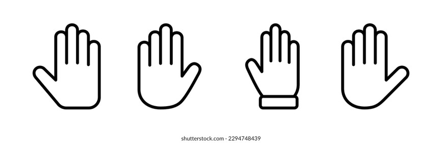 Hand icon vector illustration. hand sign and symbol. hand gesture