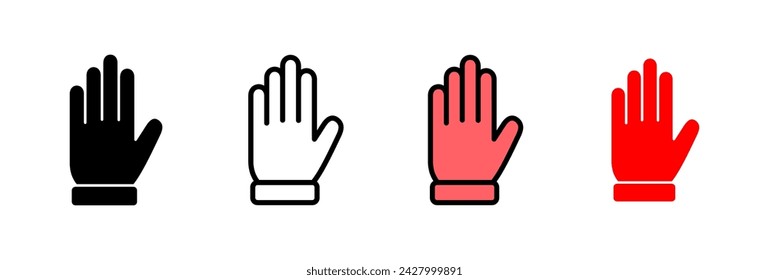 Hand icon vector illustration. hand sign and symbol. hand gesture