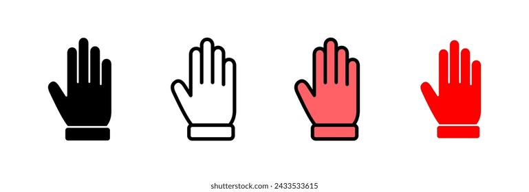 Hand icon vector illustration. hand sign and symbol. hand gesture