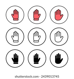 Hand icon vector illustration. hand sign and symbol. hand gesture