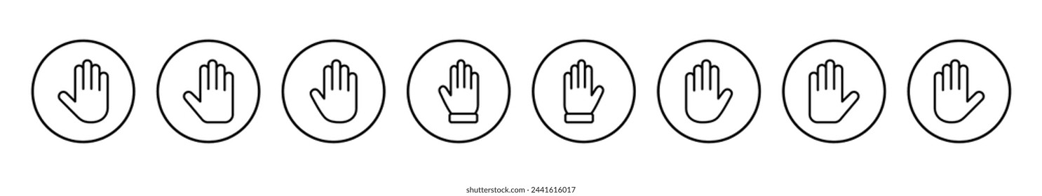 Hand icon vector illustration. hand sign and symbol. hand gesture
