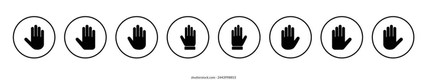 Hand icon vector illustration. hand sign and symbol. hand gesture