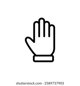 Hand icon vector illustration. hand sign and symbol. hand gesture