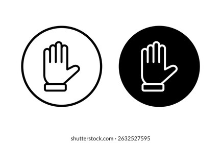 Icono de mano Ilustración vectorial. signo de mano y símbolo. gesto de mano