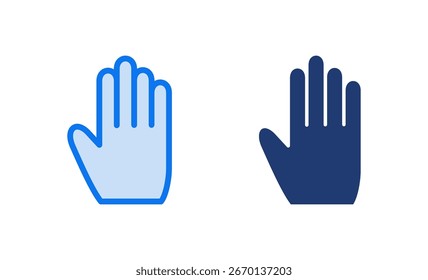 Icono de mano Ilustración vectorial. signo de mano y símbolo. gesto de mano