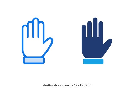 Icono de mano Ilustración vectorial. signo de mano y símbolo. gesto de mano