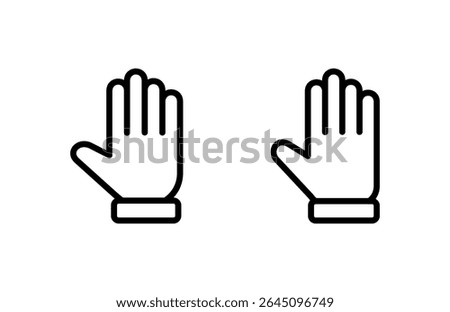 Hand icon vector illustration. hand sign and symbol. hand gesture