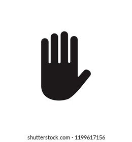 Hand icon, Vector illustration. symbol for web site Computer and mobile vector.