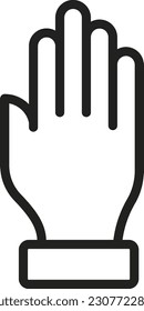 Hand icon vector image. Suitable for mobile application web application and print media.