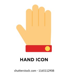 Hand icon vector isolated on white background, Hand transparent sign , question symbols