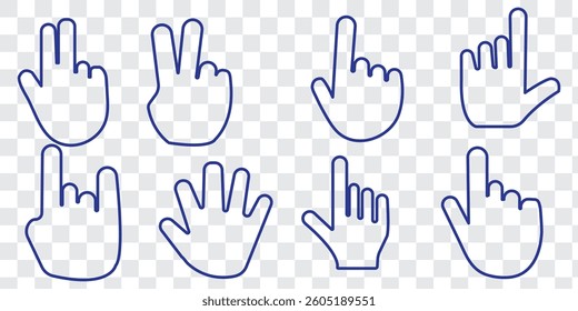 Hand icon vector isolated on white background. Hand gesture. hand stop
