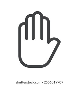 hand icon Vector logo outline