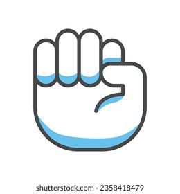 Hand icon vector on trendy design