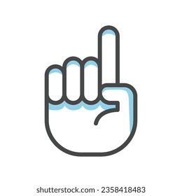 Hand icon vector on trendy design